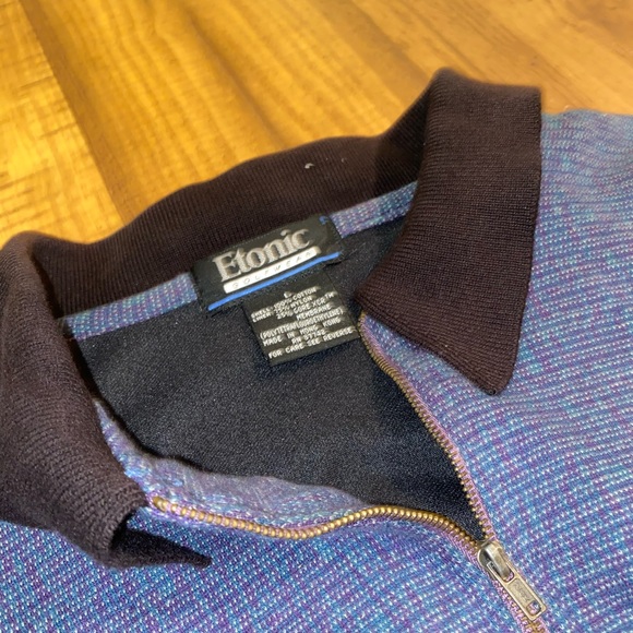 Men’s L Vintage Quarter Zip Pullover - Picture 3 of 3